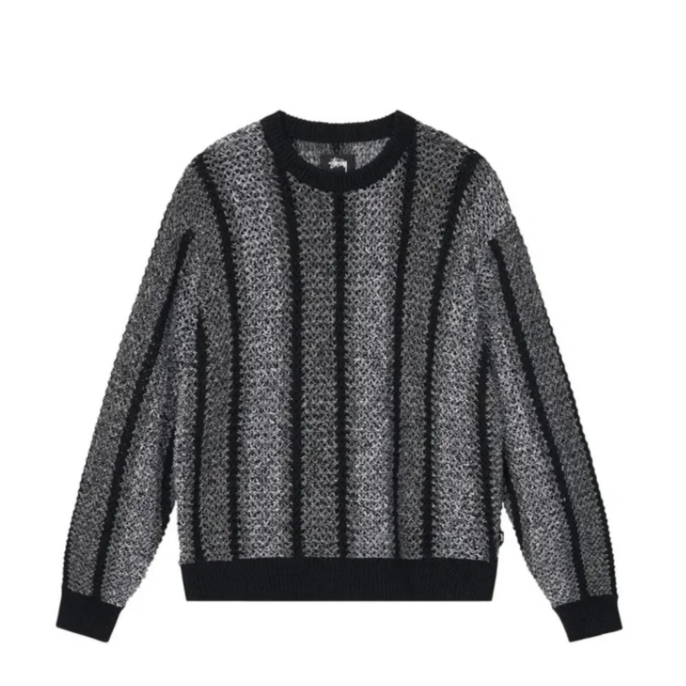 Stussy Baja Loose Gauge Sweater 'Black' Size‎ XL